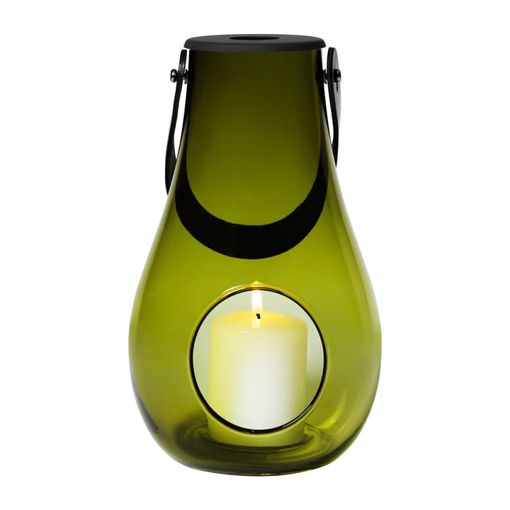 Design With Light waxinelichtjeshouder olijfgroen - 25 cm - Holmegaard