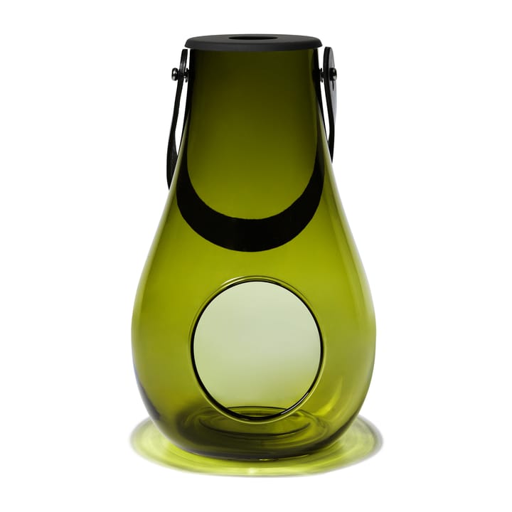 Design With Light waxinelichtjeshouder olijfgroen, 25 cm Holmegaard