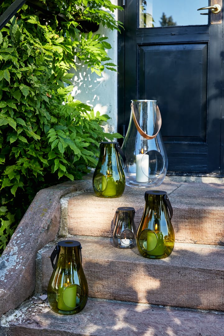 Design With Light waxinelichtjeshouder olijfgroen, 25 cm Holmegaard