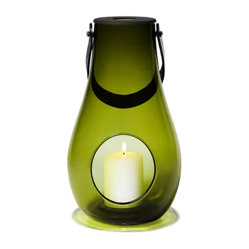 Design With Light waxinelichtjeshouder olijfgroen - 29 cm - Holmegaard