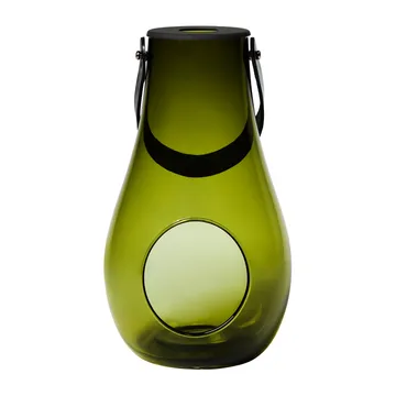 Design With Light waxinelichtjeshouder olijfgroen - 29 cm - Holmegaard