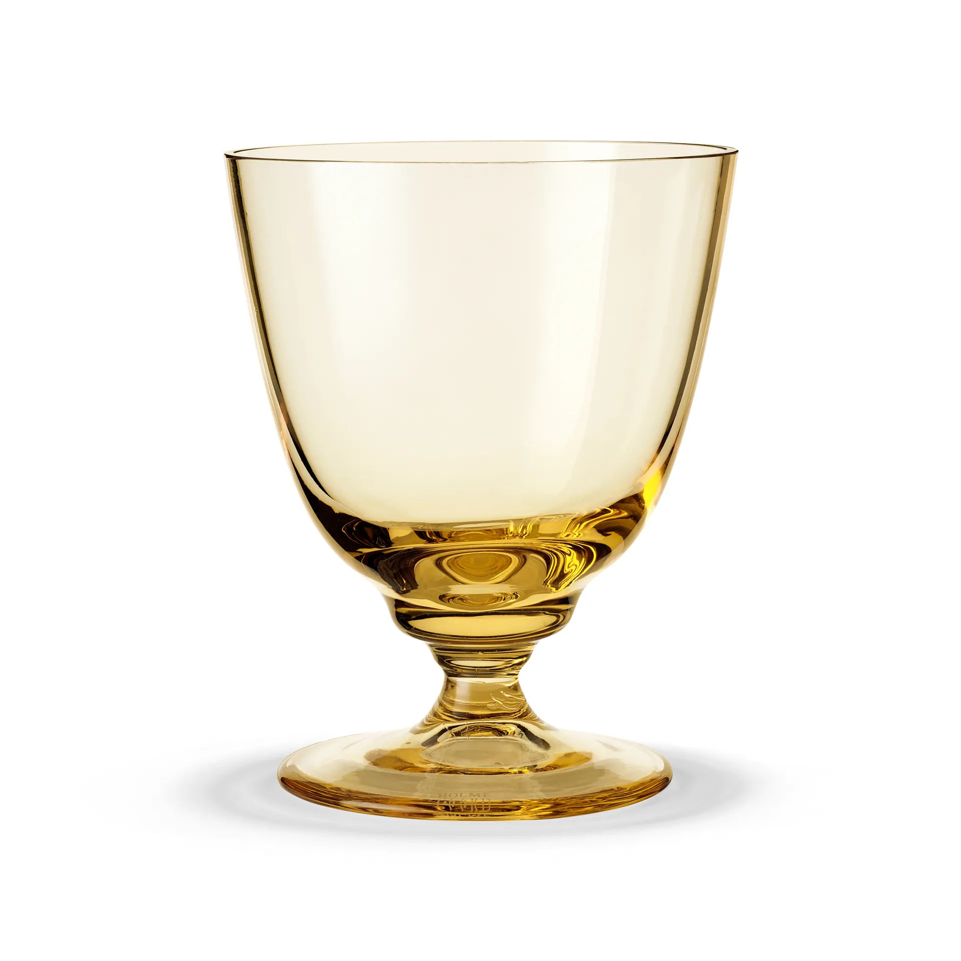 Flow glas op voet 35 cl, Amber Holmegaard