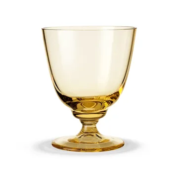 Flow glas op voet 35 cl - Amber - Holmegaard