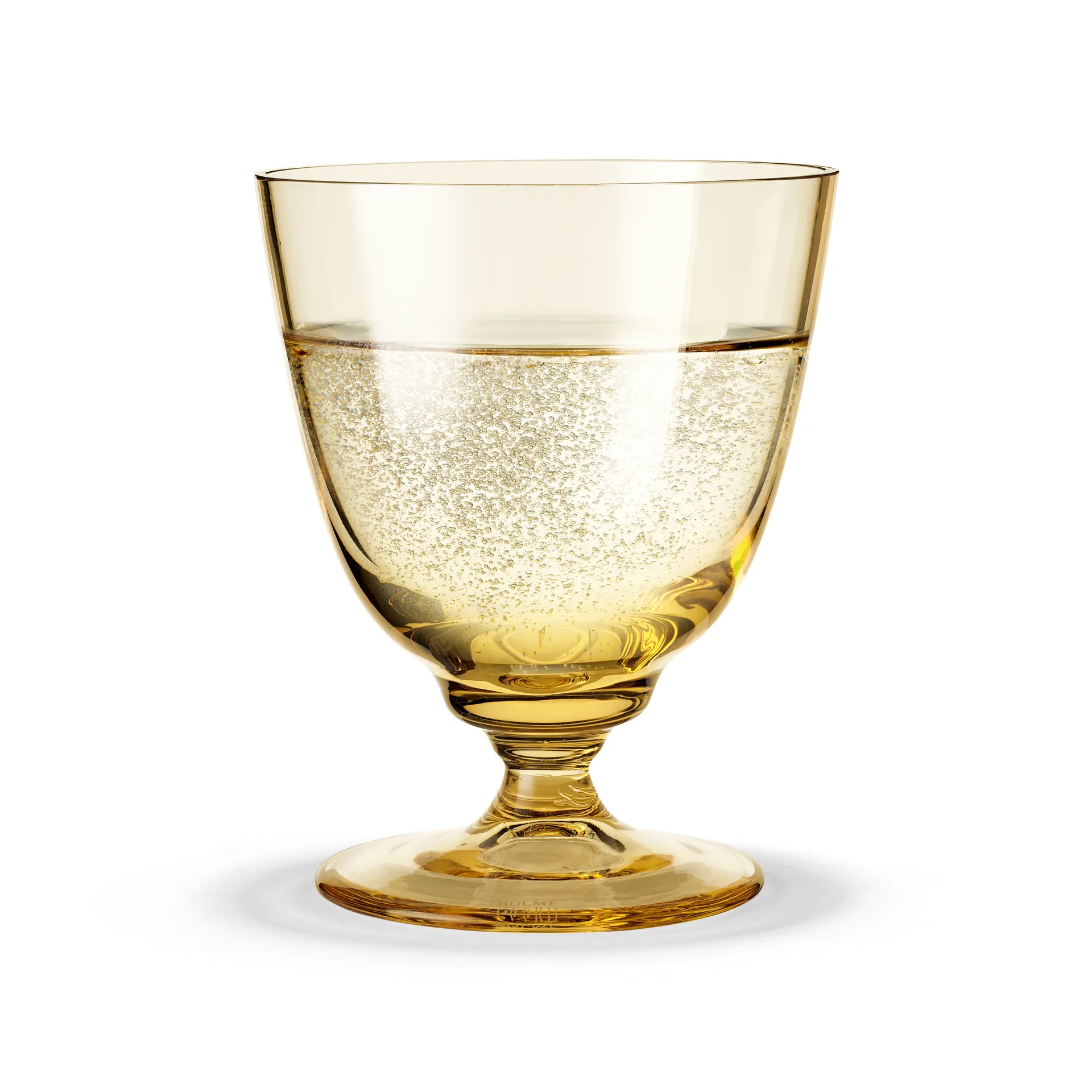 Flow glas op voet 35 cl, Amber Holmegaard