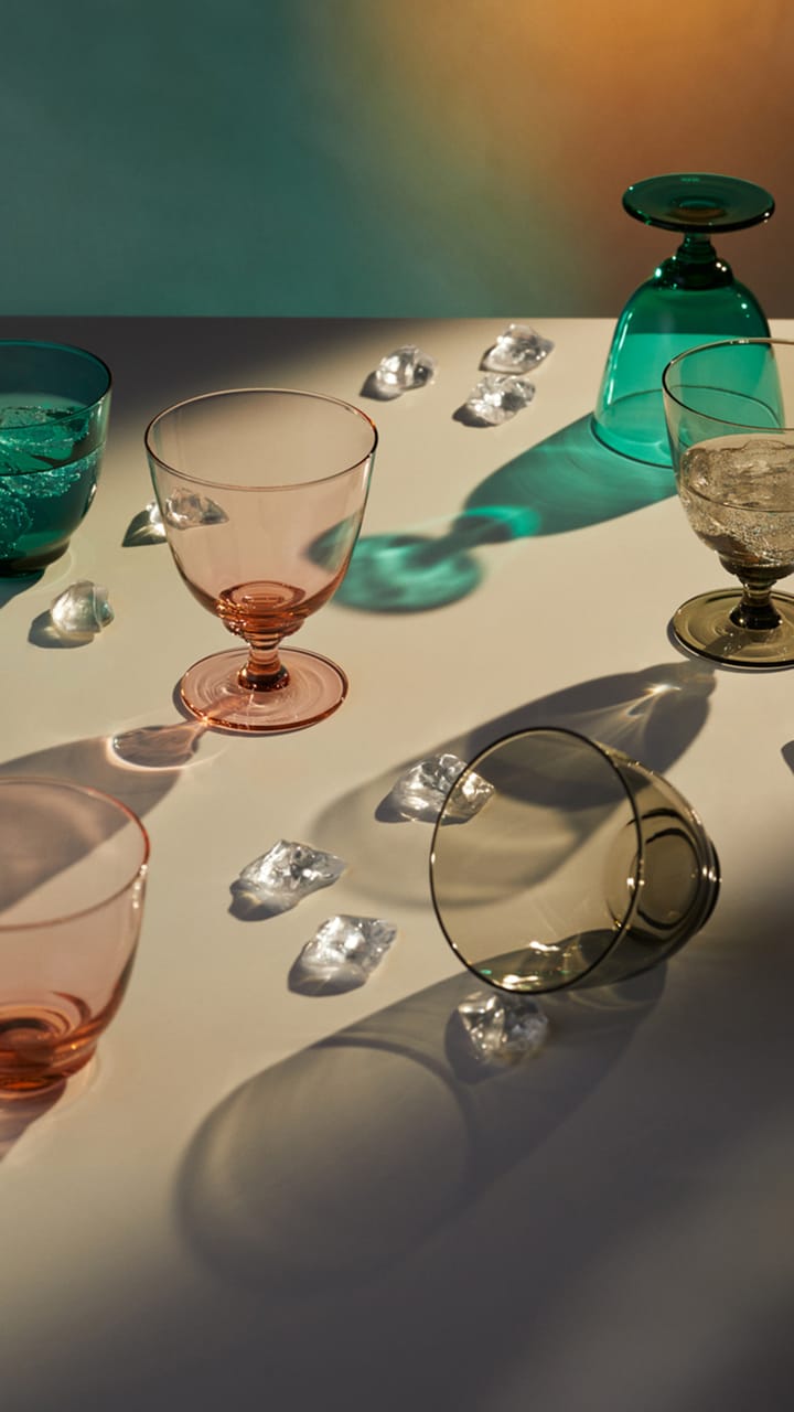 Flow glas op voet 35 cl, Champagne Holmegaard