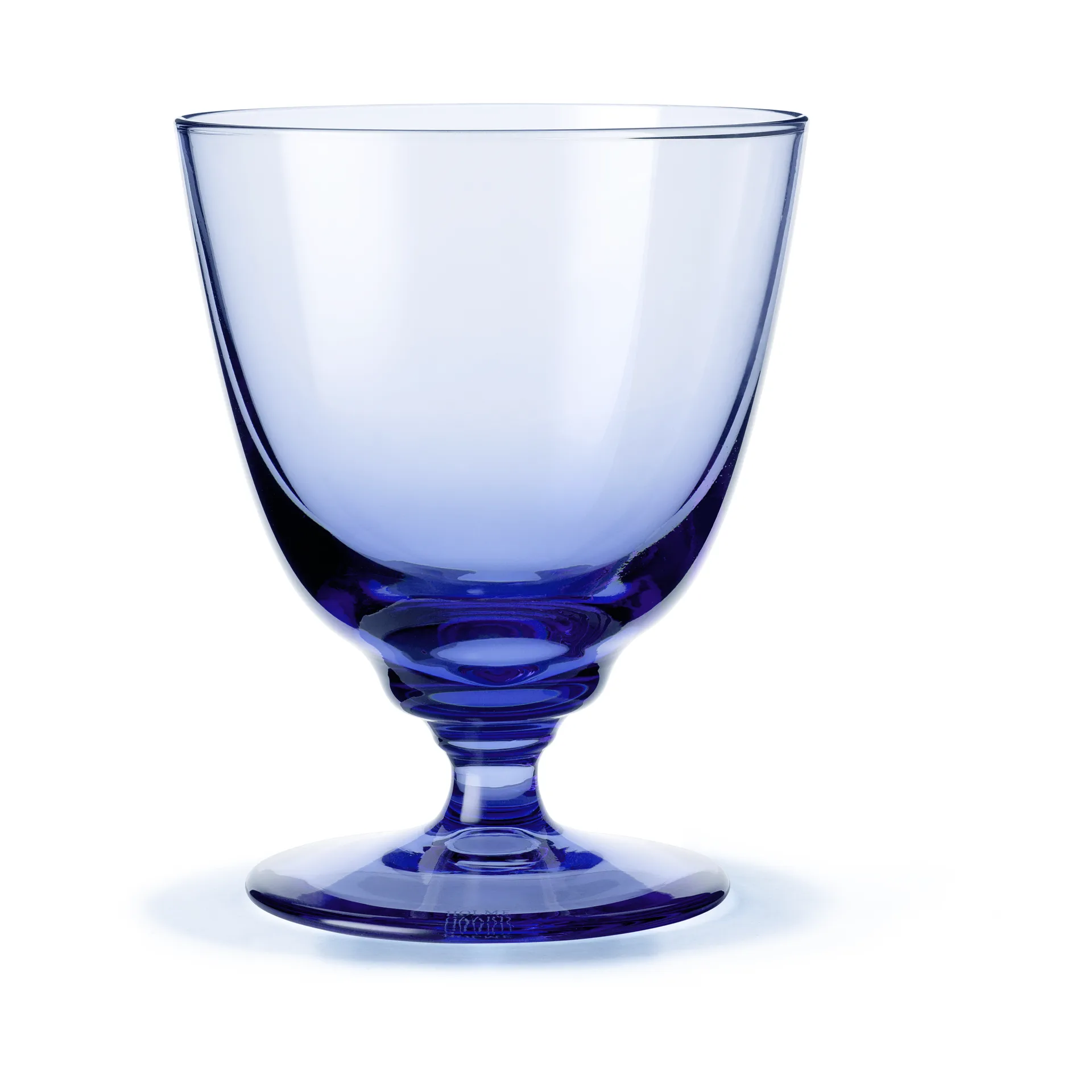 Flow glas op voet 35 cl, Donkerblauw Holmegaard