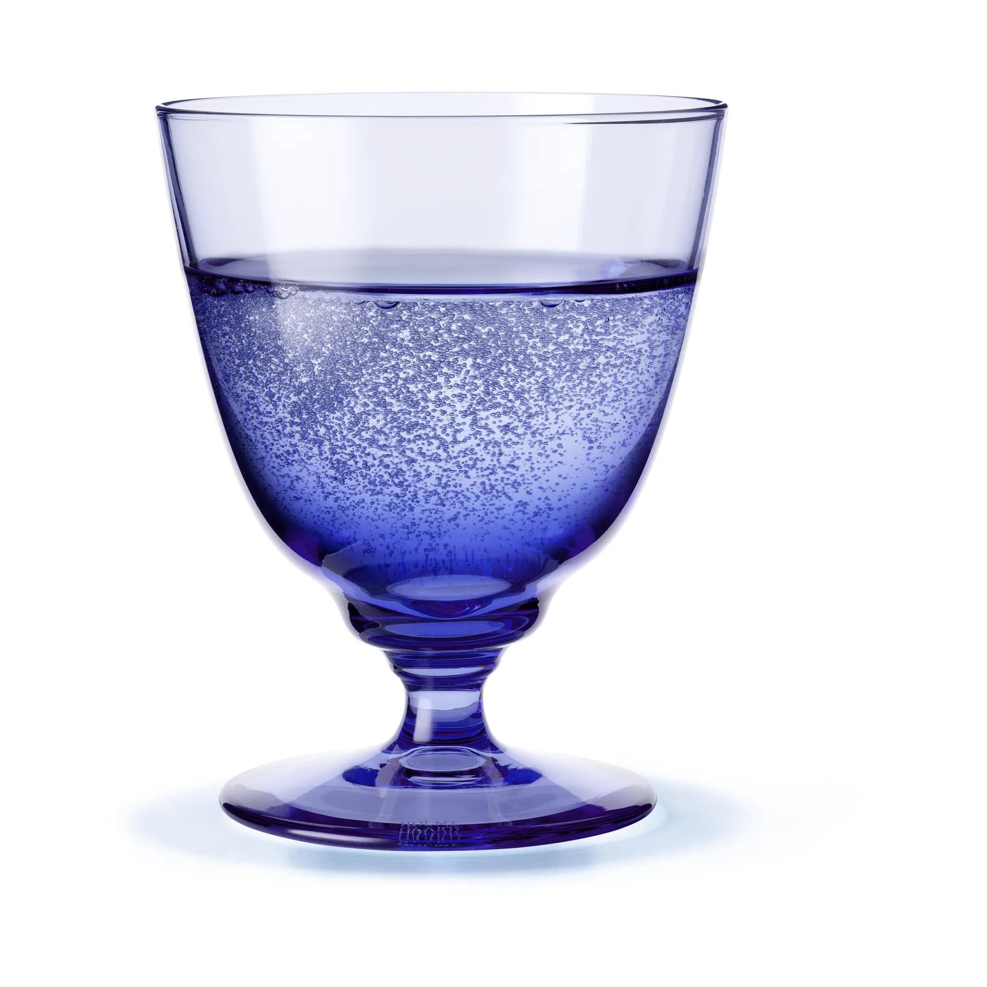 Flow glas op voet 35 cl, Donkerblauw Holmegaard