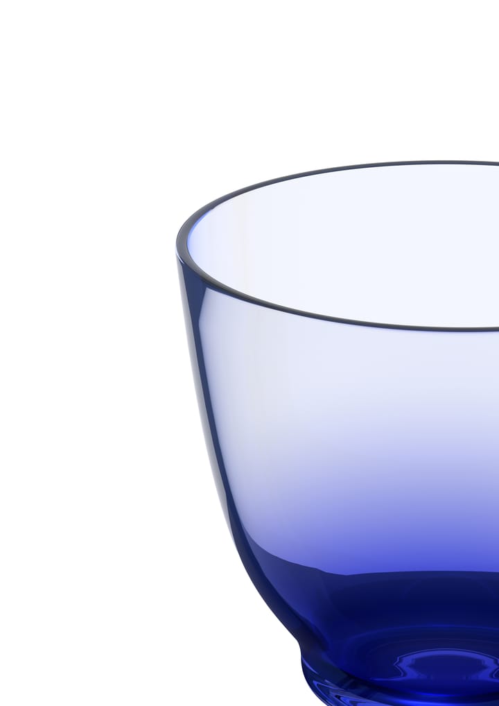Flow glas op voet 35 cl, Donkerblauw Holmegaard