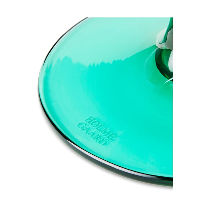 Flow glas op voet 35 cl, Emerald green Holmegaard
