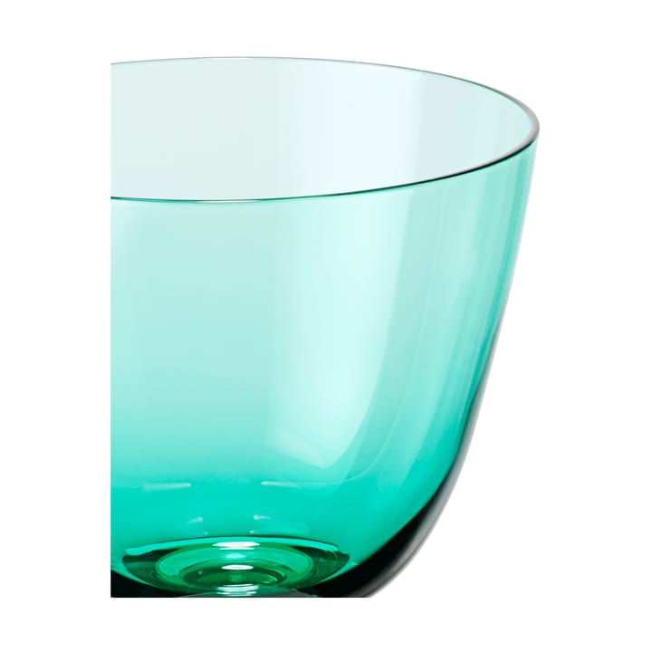 Flow glas op voet 35 cl - Emerald green - Holmegaard