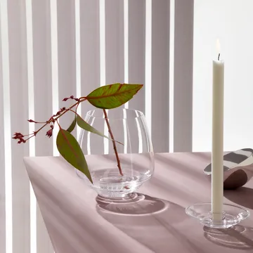 Flow kaarsenhouder Ø18,5 cm - Doorzichtig - Holmegaard