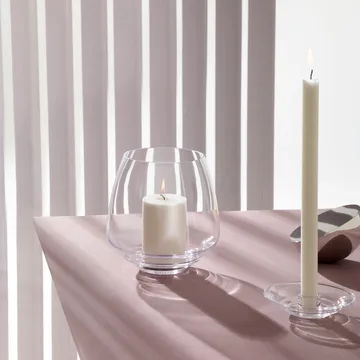 Flow kaarsenhouder Ø18,5 cm - Doorzichtig - Holmegaard