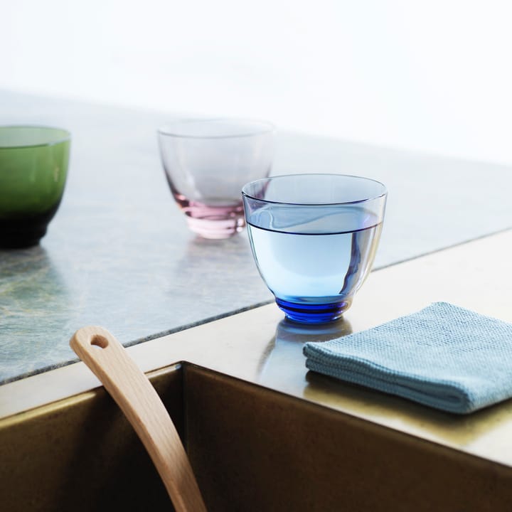 Flow waterglas 35 cl, Blauw Holmegaard