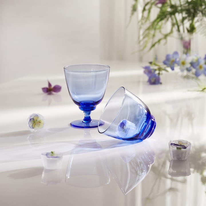 Flow waterglas 35 cl - Donkerblauw - Holmegaard