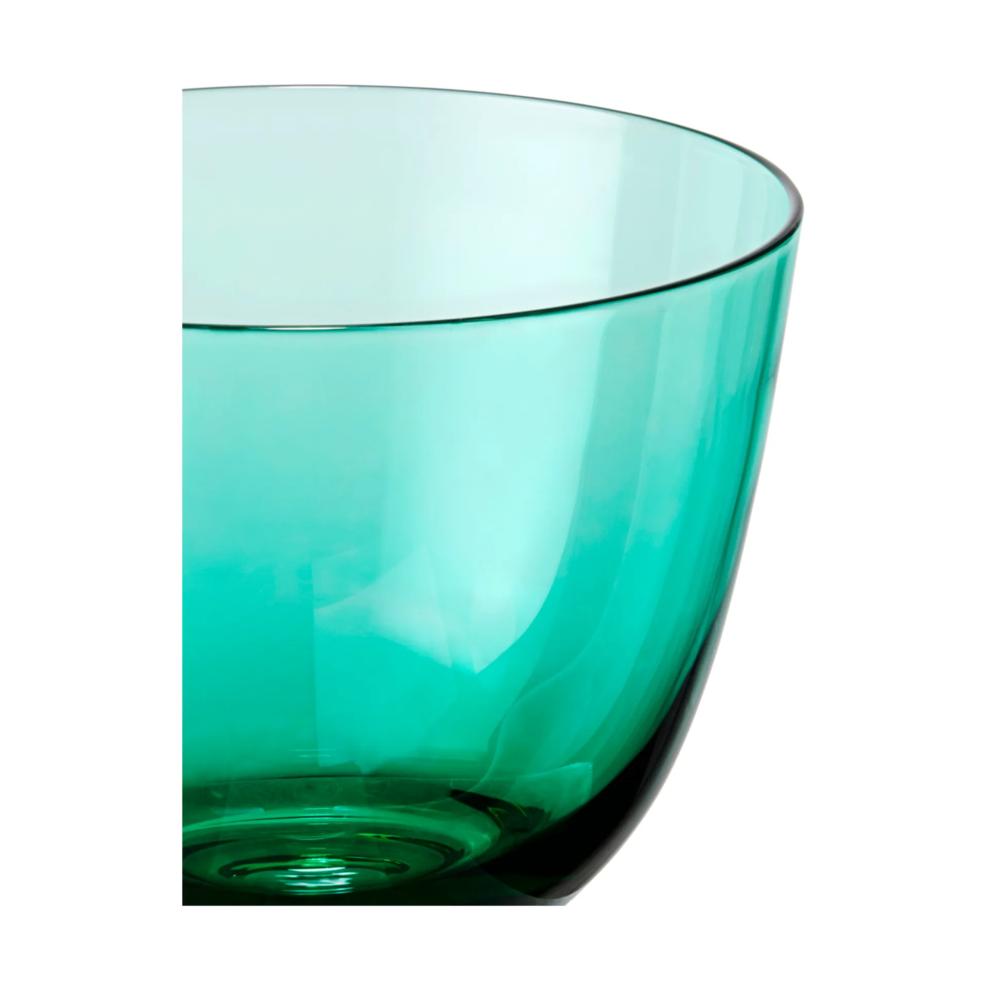 Flow waterglas 35 cl, Emerald green Holmegaard