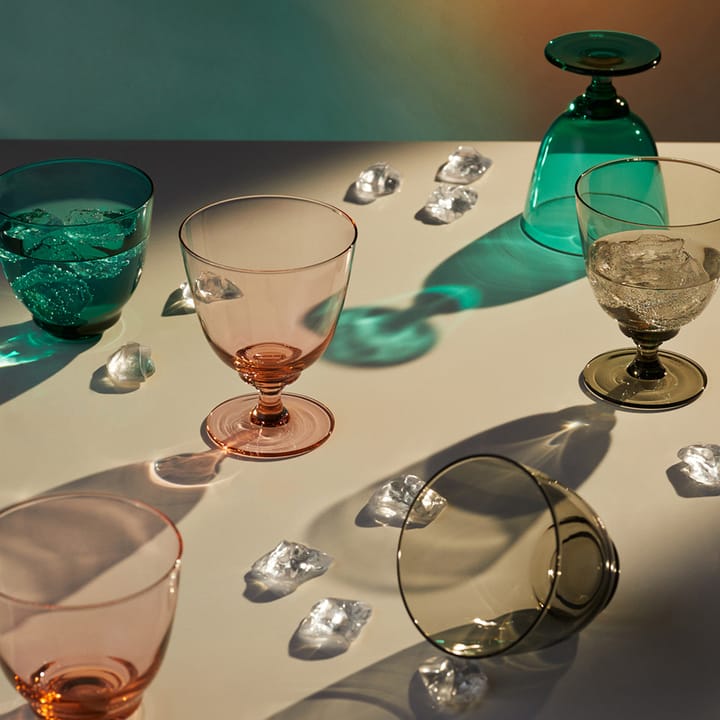Flow waterglas 35 cl, Emerald green Holmegaard