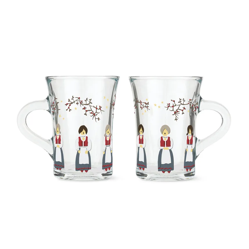 Holmegaard Christmas kerst hotdrinkglas 24 cl 2-pack, 2021 Holmegaard