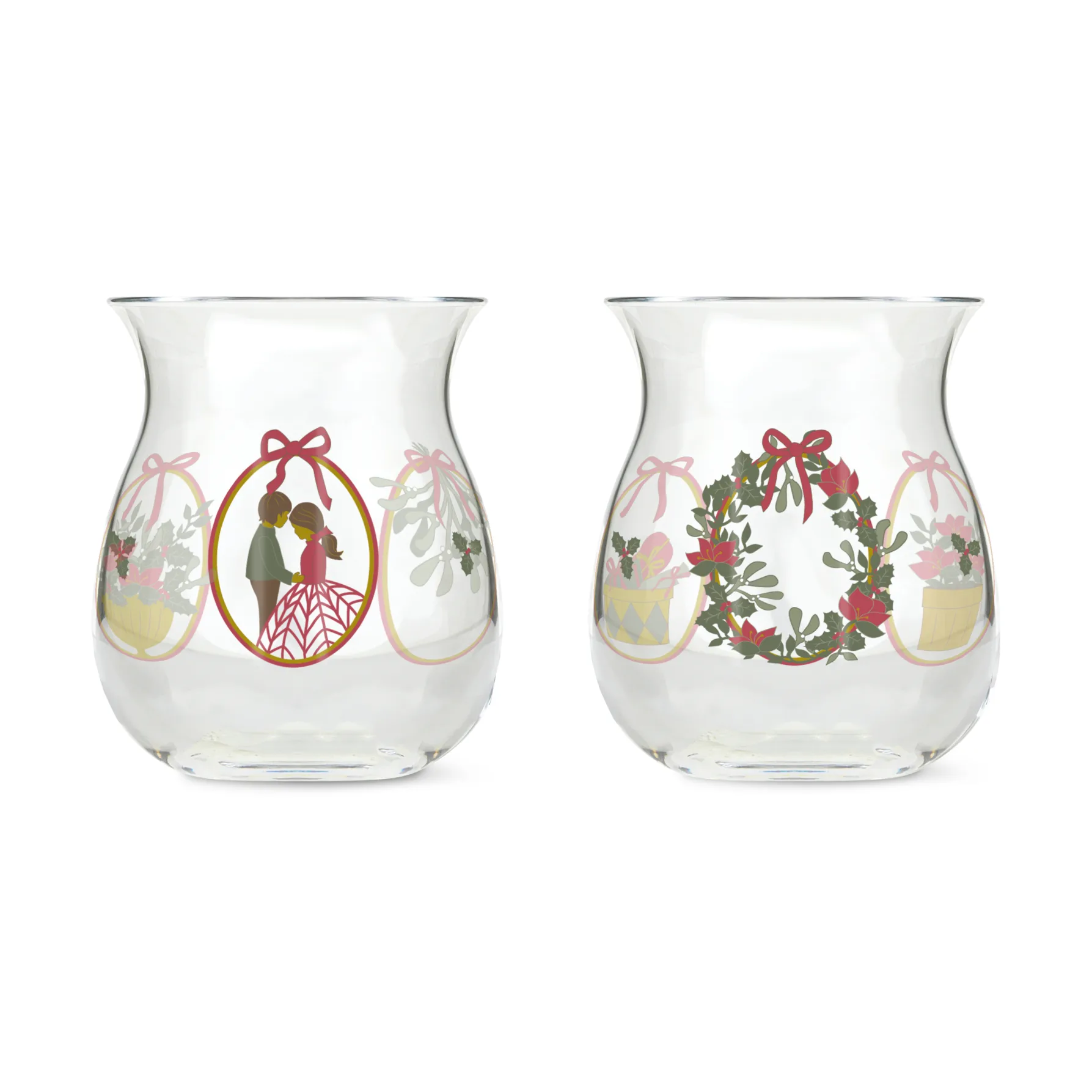 Holmegaard Christmas kerst kaarsenhouders 2-pack, 2025 Holmegaard
