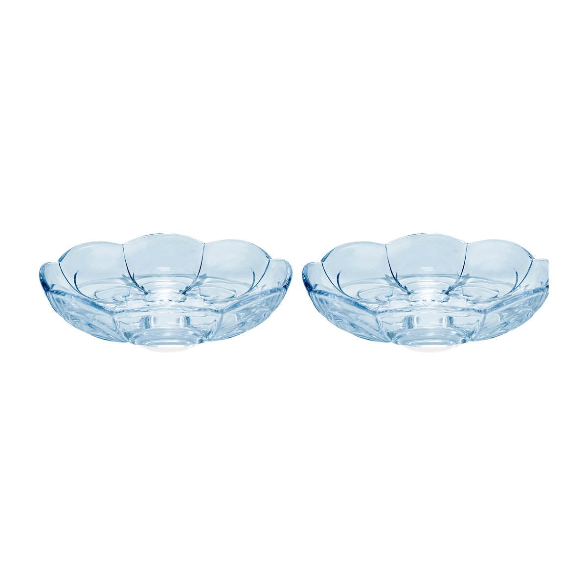Holmegaard Lily dessertbord o16 cm 2-pack Blue iris