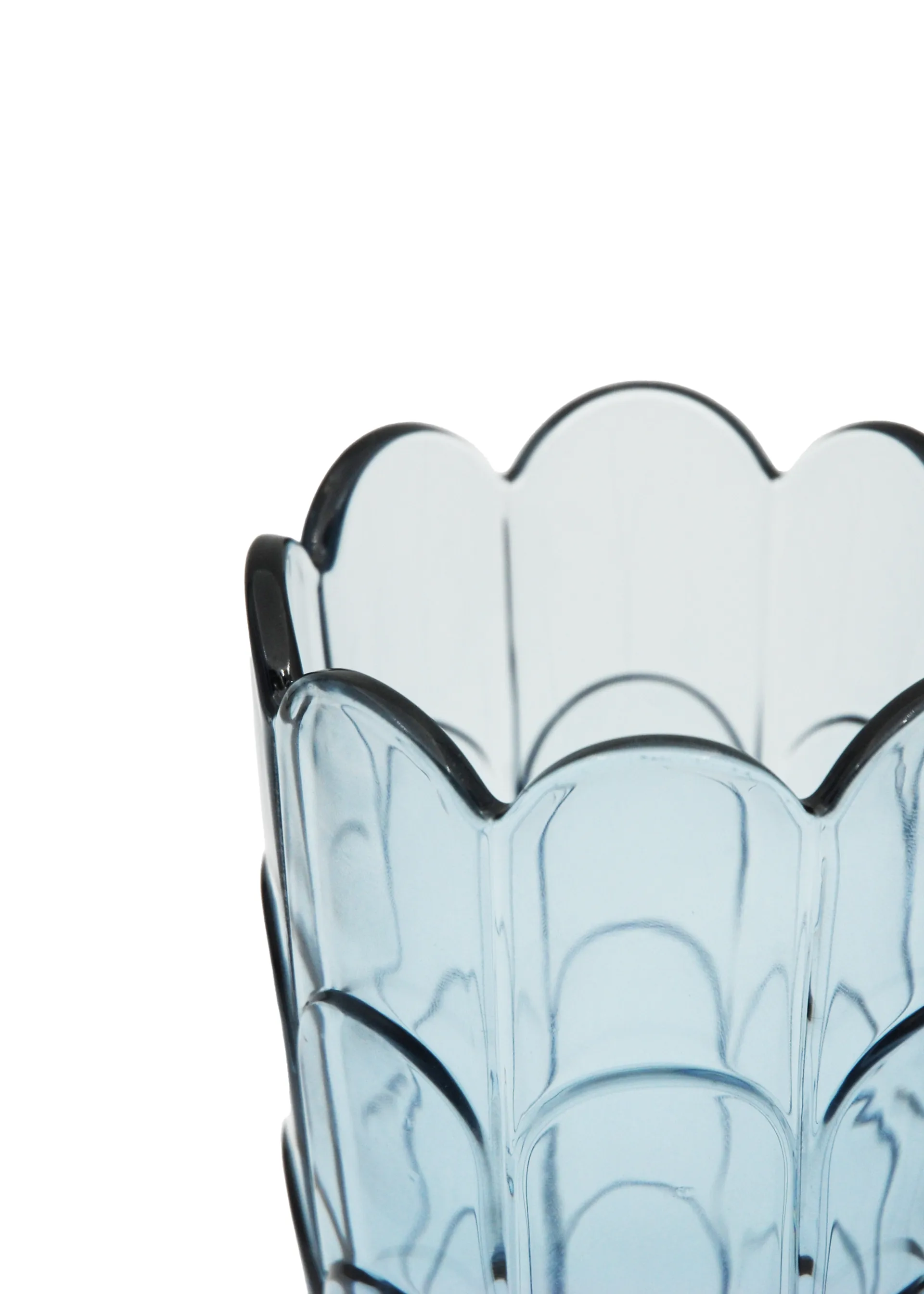 Lily vaas H19 cm, Blue iris Holmegaard