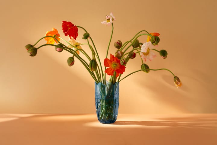 Lily vaas H19 cm, Blue iris Holmegaard