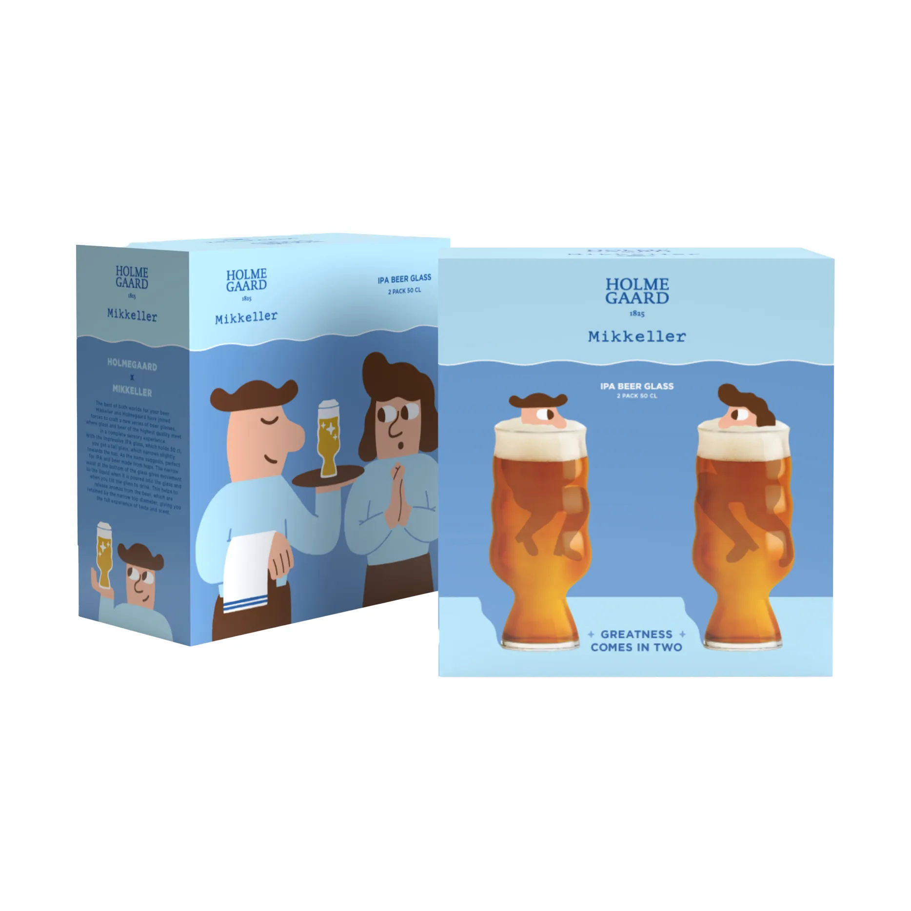 Mikkeller IPA bierglas 2-pack, 50 cl Holmegaard