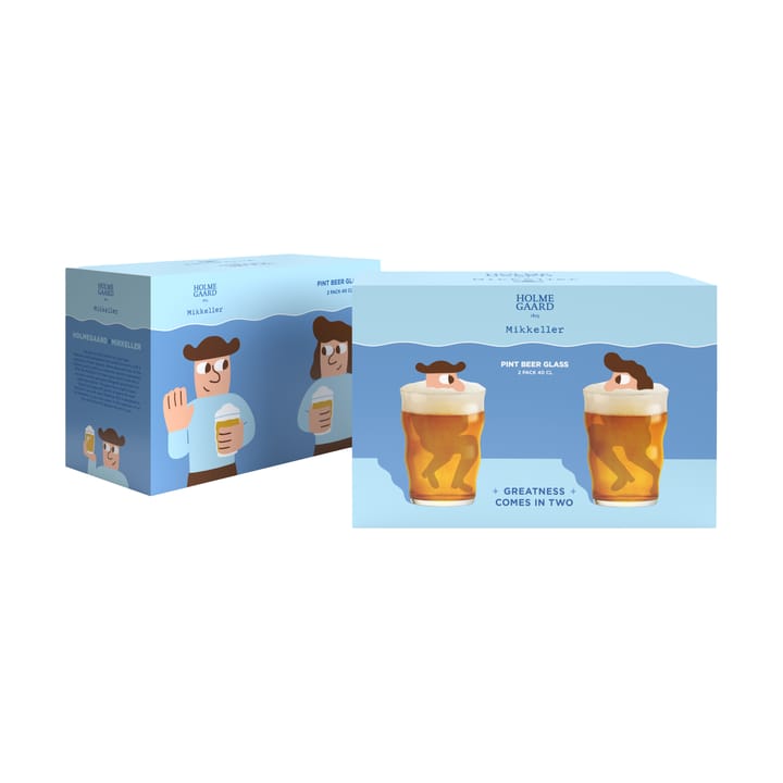 Mikkeller pint bierglas 2-pack, 40 cl Holmegaard