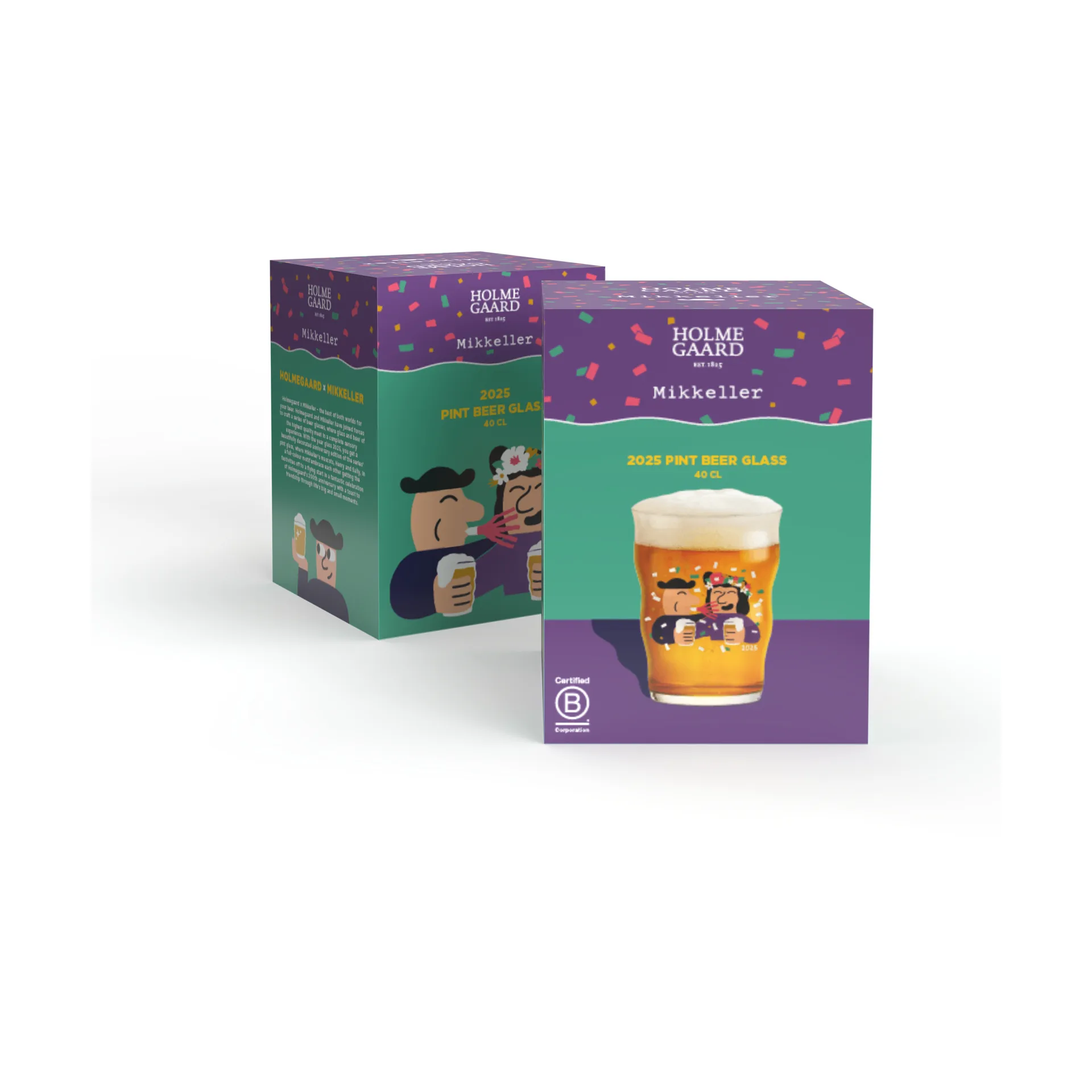 Mikkeller pint bierglas 40 cl, 2025 Holmegaard