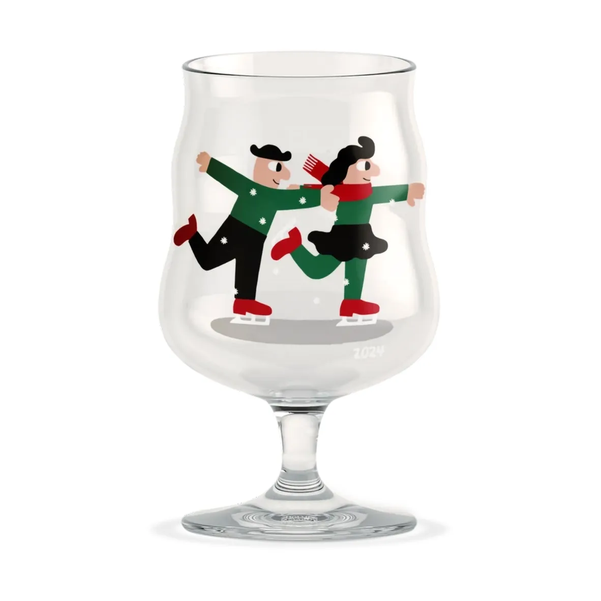 Mikkeller universal kerst bierglas 40 cl, 2024 Holmegaard