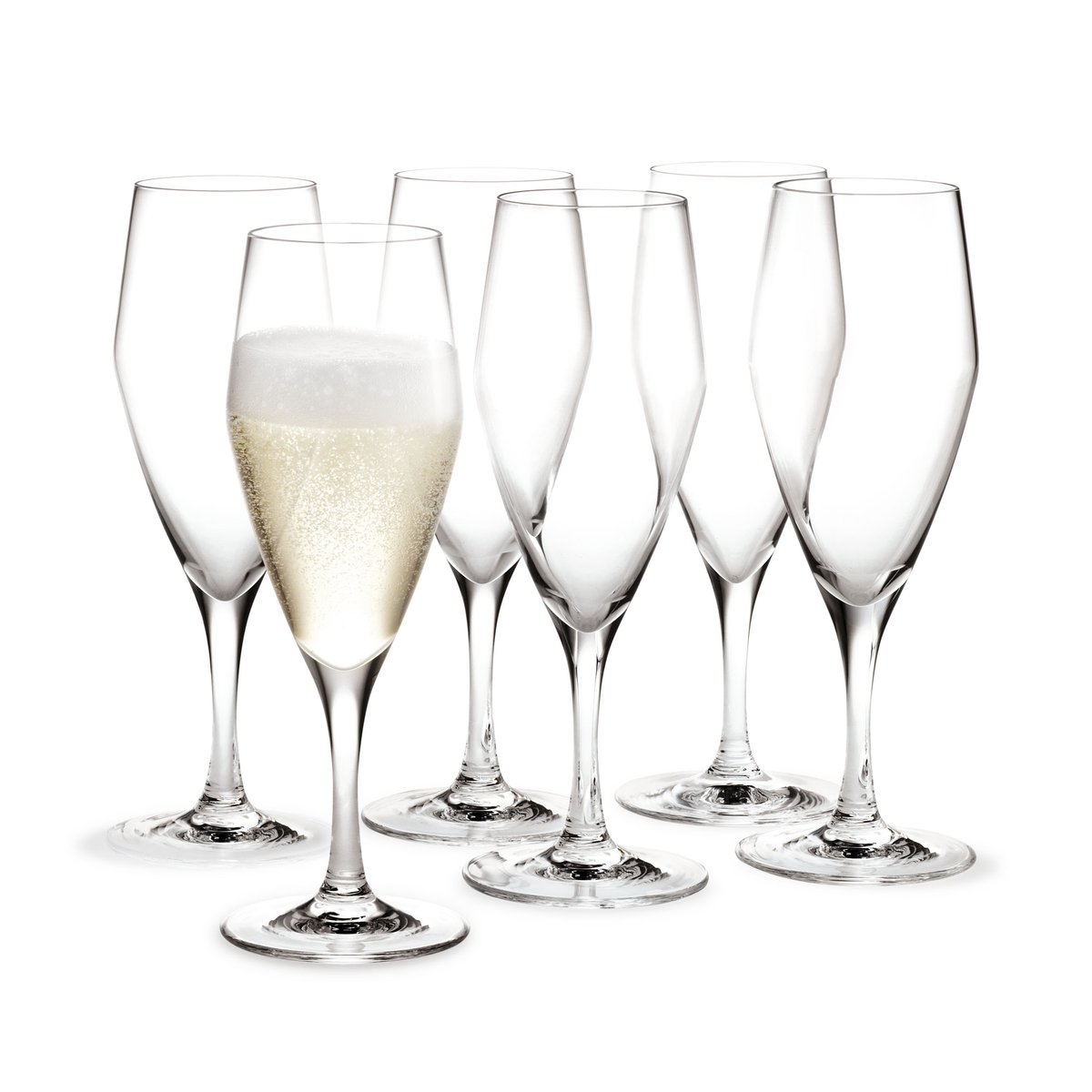 Holmegaard Perfection champagneglas 23 cl 6-pack Transparant