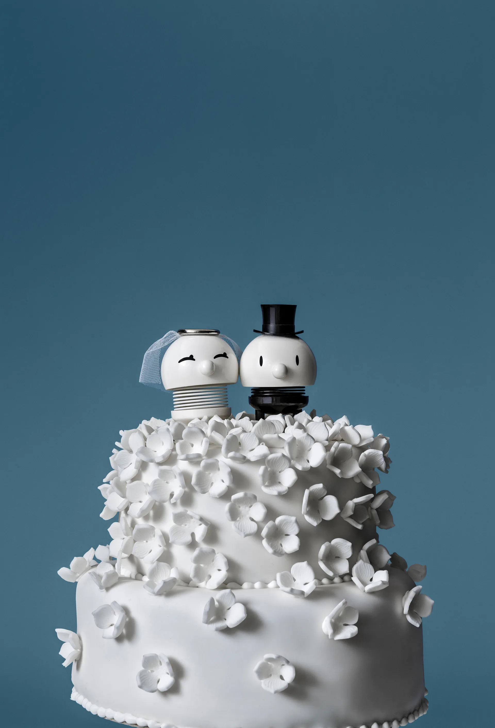Hoptimist Bride & Groom figuur 2-delig, White Hoptimist