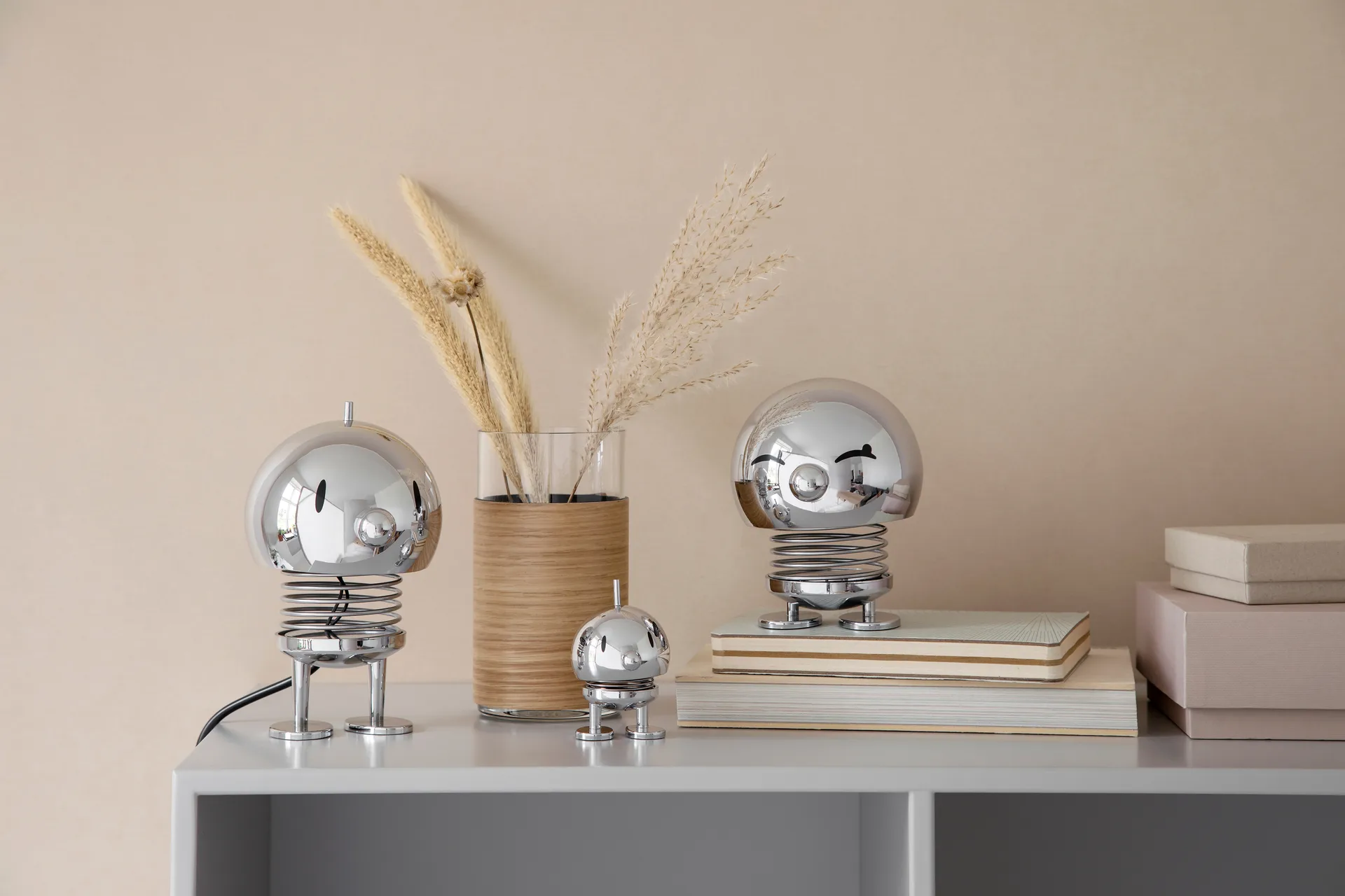 Hoptimist Bumble lamp L 15 cm, Chrome Hoptimist
