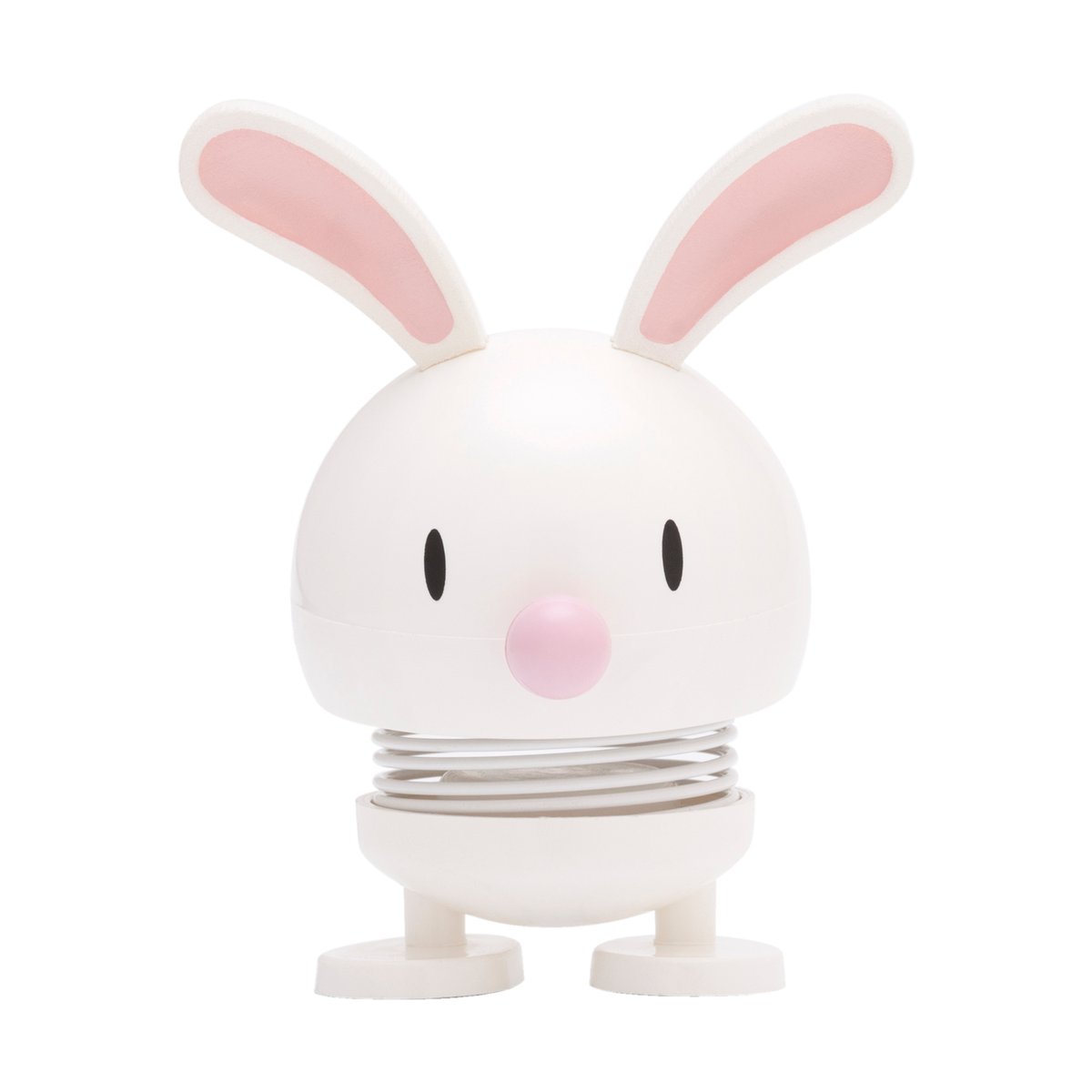 Hoptimist Bunny figuur 9 cm White | Scandinavisch Interieur | Houten beelden | Wit