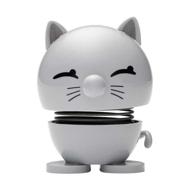 Hoptimist Cat figuur 7,3 cm - Light grey - Hoptimist