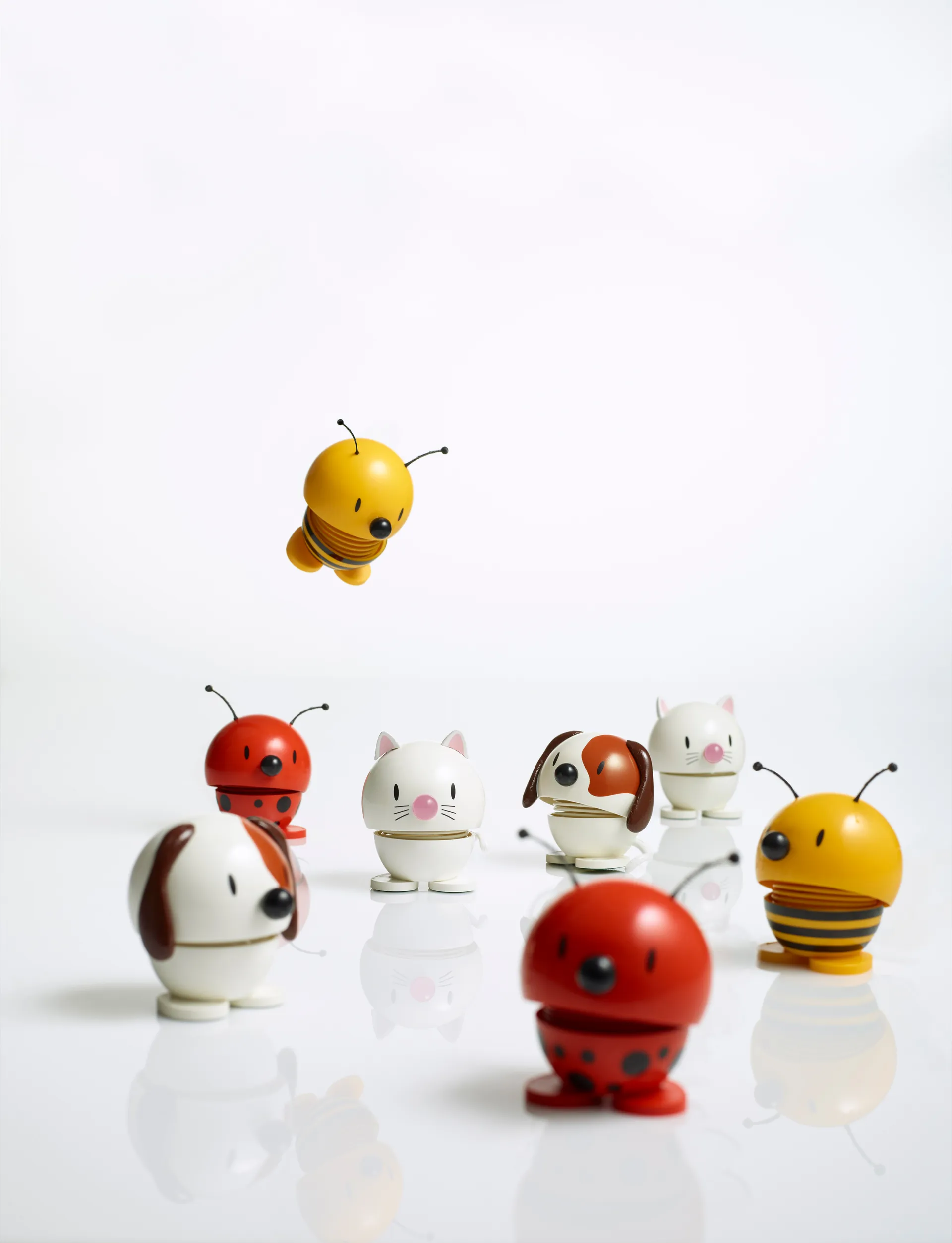 Hoptimist Cat figuur 7,3 cm, White Hoptimist