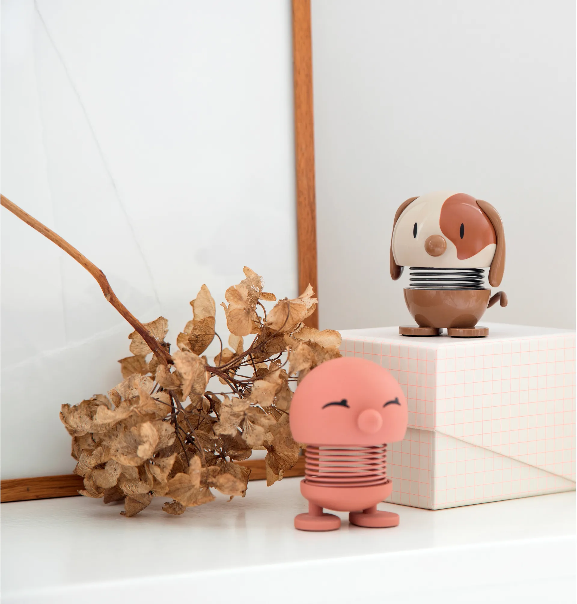 Hoptimist Dog figuur 6,9 cm, Brown Hoptimist