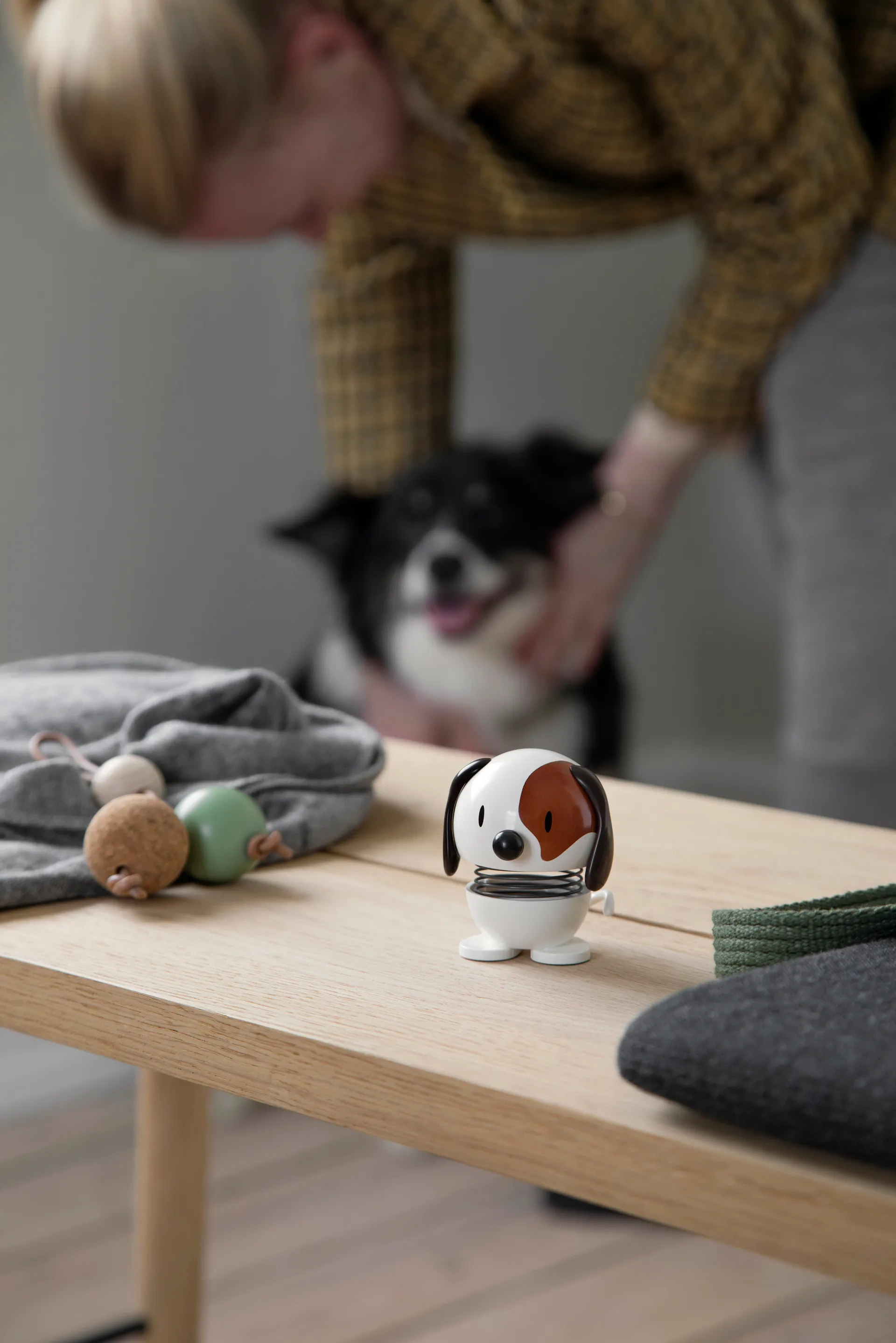 Hoptimist Dog figuur 6,9 cm, White Hoptimist