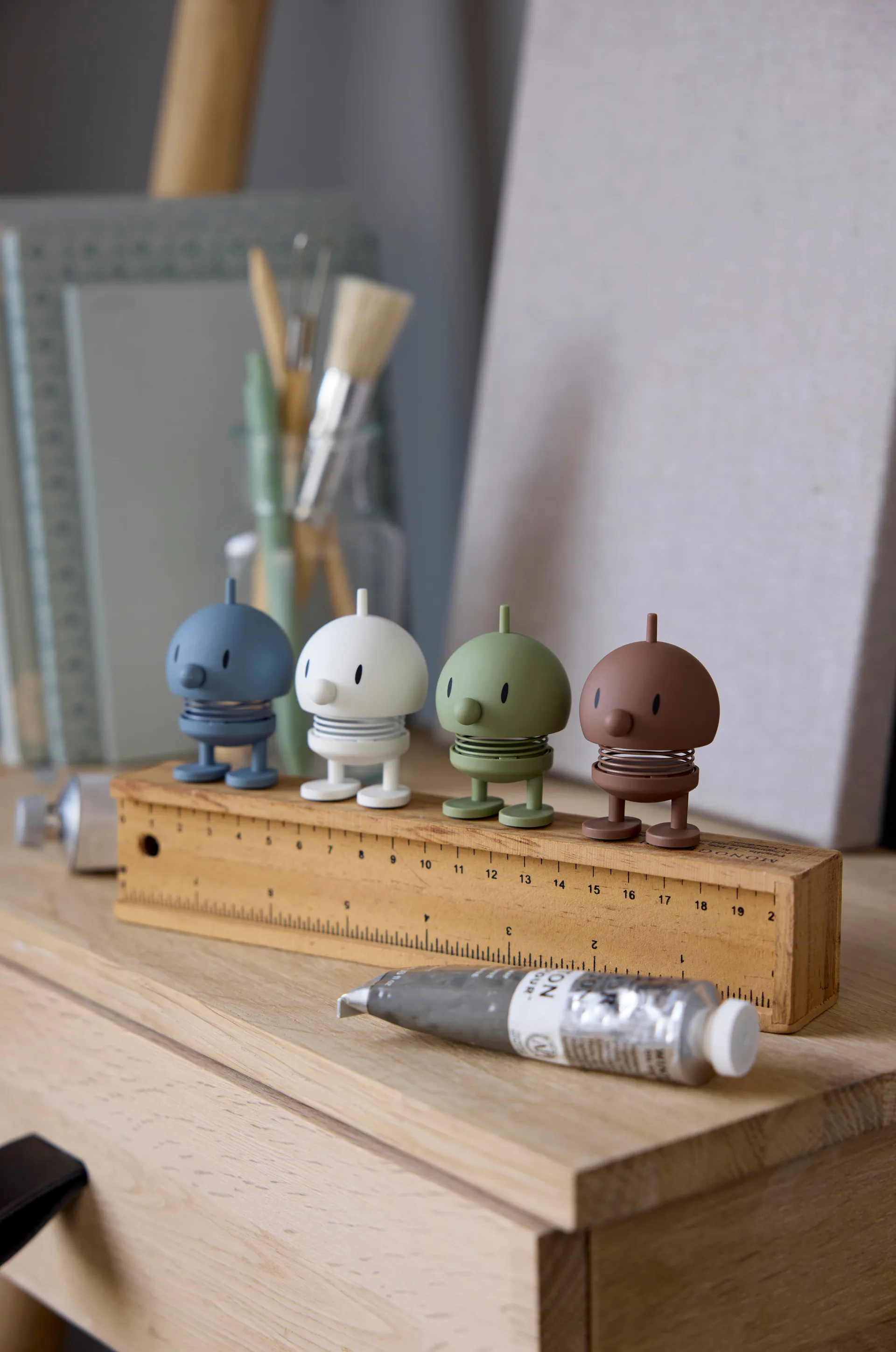 Hoptimist Soft Bumble figuur XS, White Hoptimist