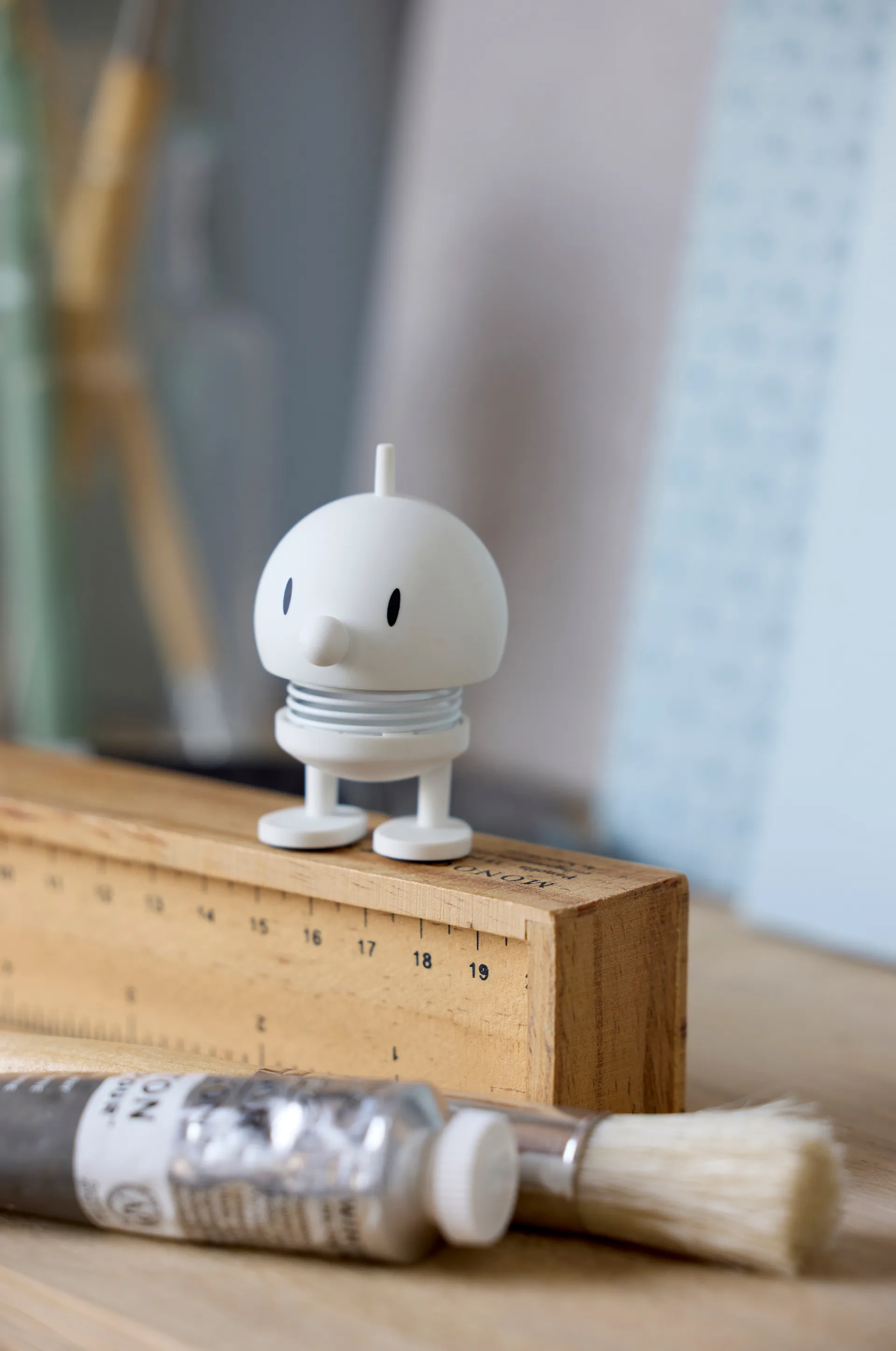 Hoptimist Soft Bumble figuur XS, White Hoptimist