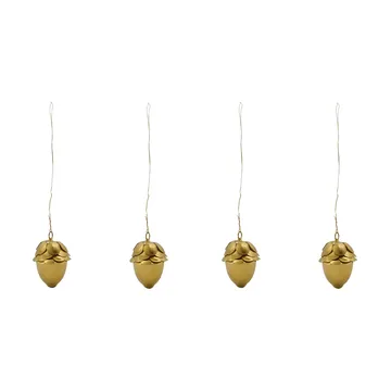 Acorn decoratieve hanger 4-pack - Goud - House Doctor