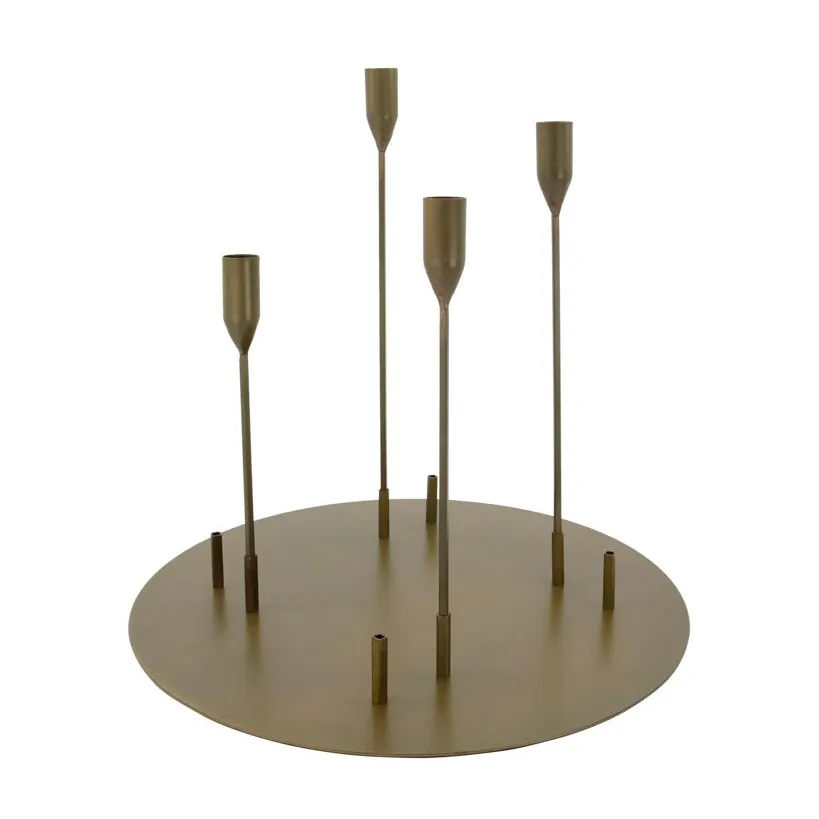 Advent kandelaar Ø40 cm, Antiek messing House Doctor