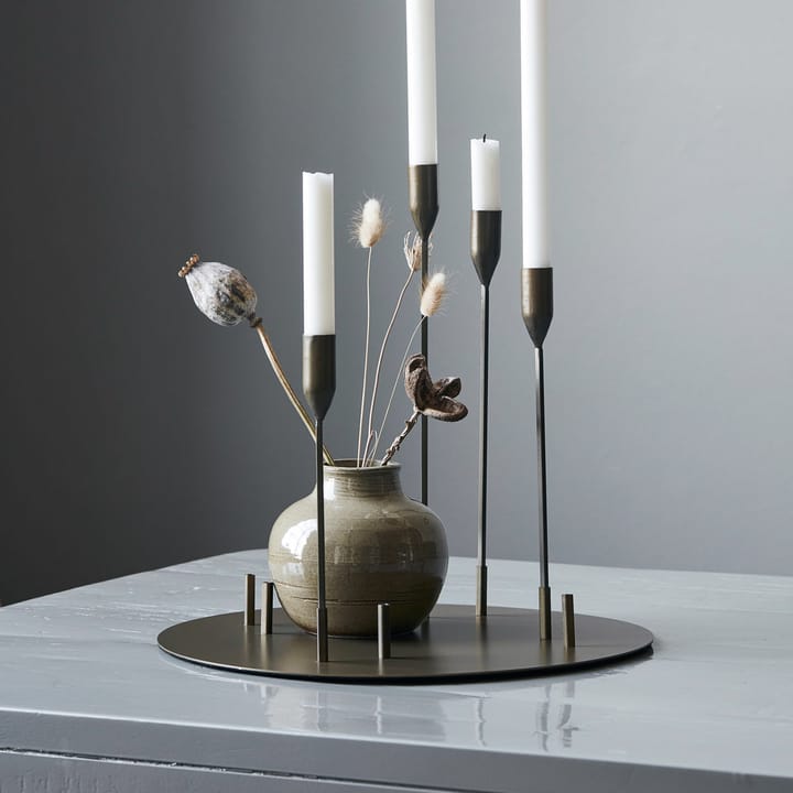 Advent kandelaar Ø40 cm, Antiek messing House Doctor