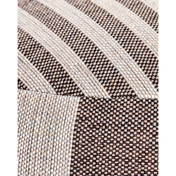 Alfo poef 40xØ60 cm - Bruin-wit - House Doctor
