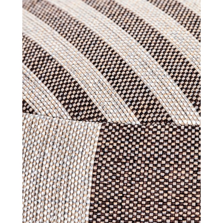 Alfo poef 40xØ60 cm, Bruin-wit House Doctor