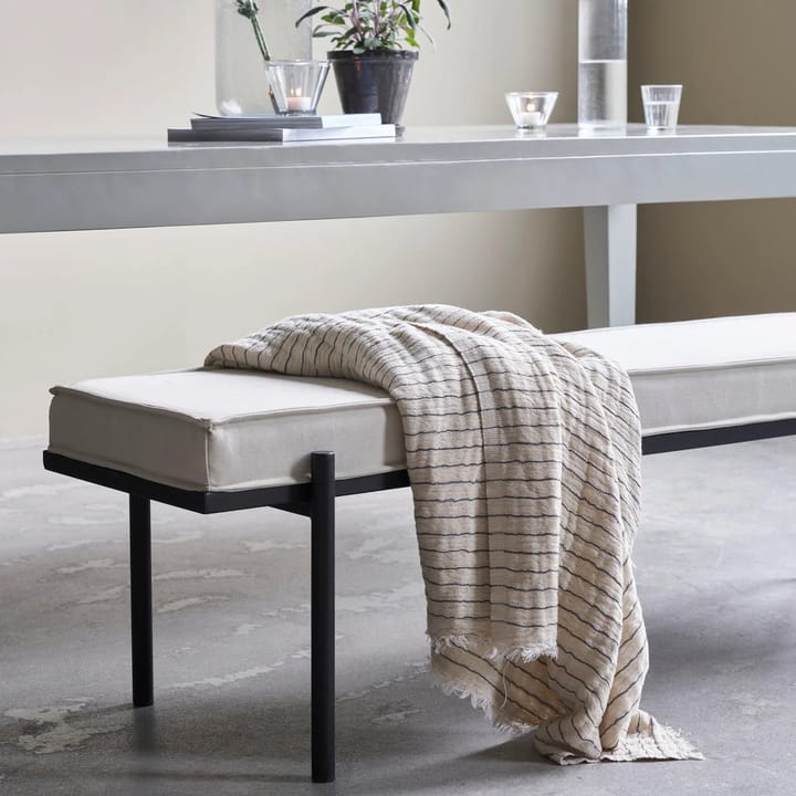 Alice stripe plaid 140x200 cm, Donkergrijs House Doctor