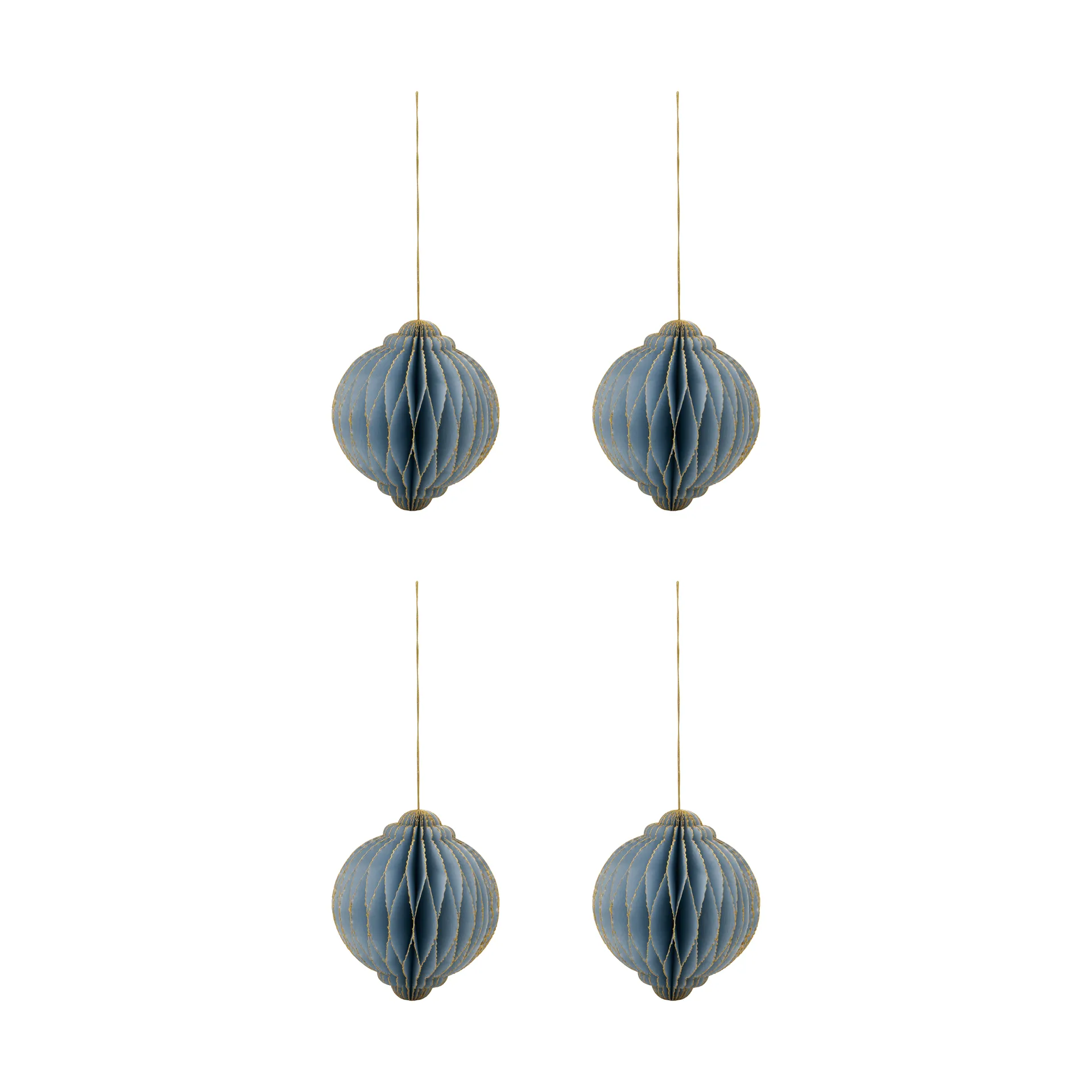 Alsta kersthanger 4-pack, Lichtblauw, Ø10 cm House Doctor