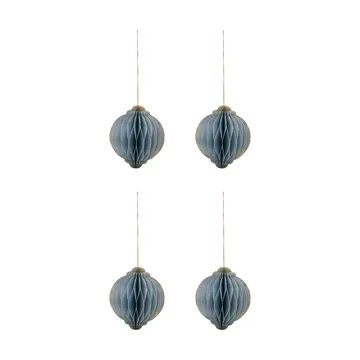 Alsta kersthanger 4-pack - Lichtblauw, Ø10 cm - House Doctor