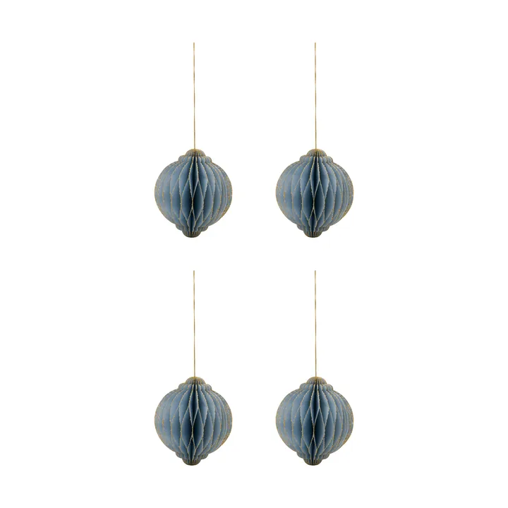 Alsta kersthanger 4-pack - Lichtblauw, Ø10 cm - House Doctor