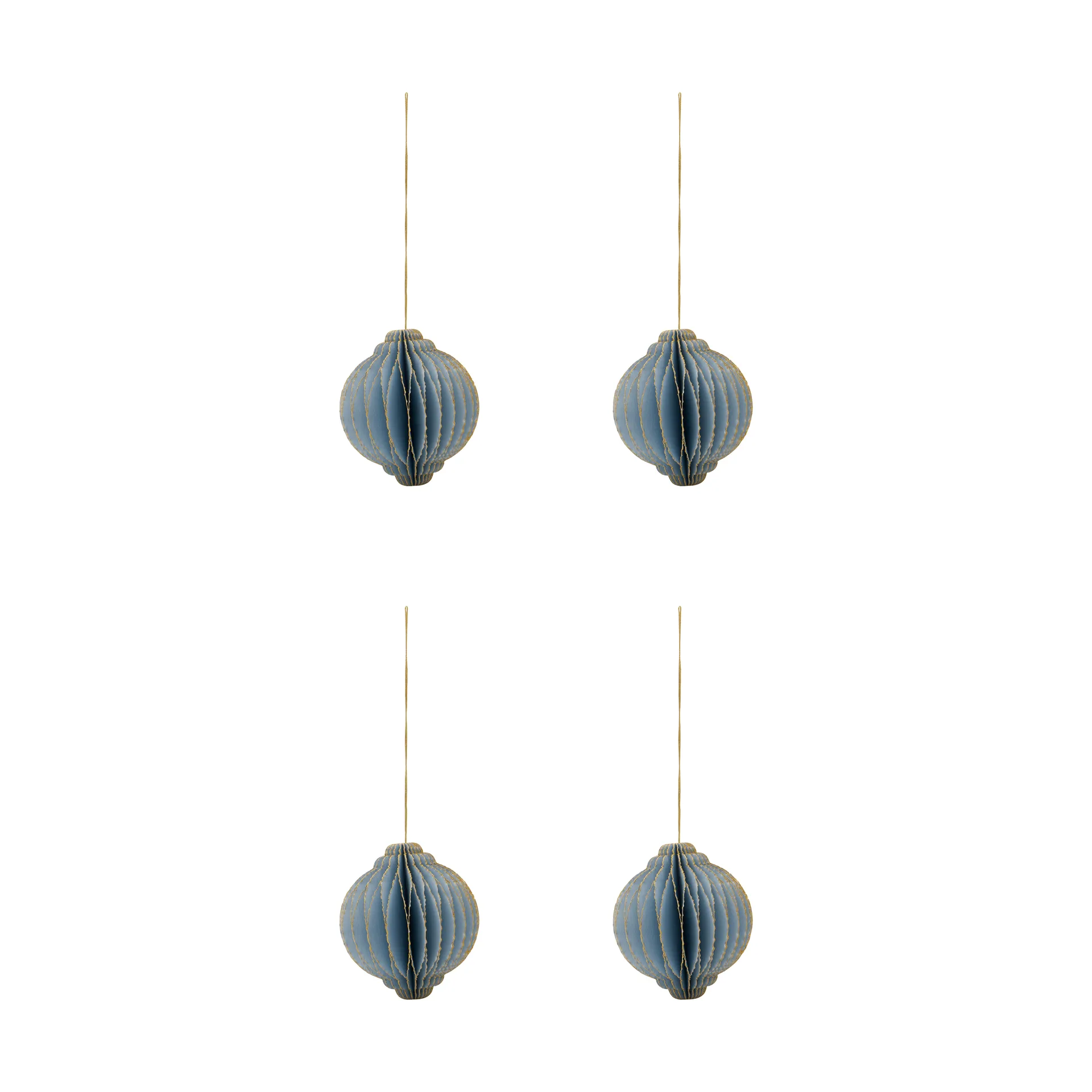 Alsta kersthanger 4-pack, Lichtblauw, Ø8 cm House Doctor