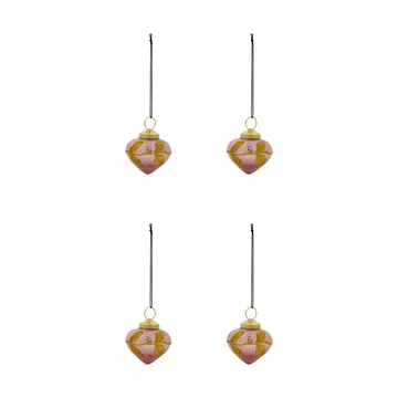 Amore kersthanger 4-pack - Roze - House Doctor